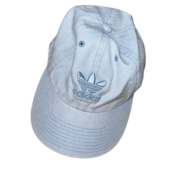 Adidas denim baseball cap hat 100% cotton - Picture 1 of 4